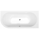 Raumspar Badewanne VIVA 185x80x47cm, rechts, weiss