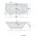Raumspar Badewanne VIVA 185x80x47cm, rechts, weiss