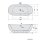 ZASU freistehende Badewanne 180x81x58, weiss