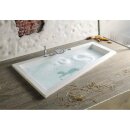 Raumspar Badewanne TRIANGL 180x120x50cm, links, weiss