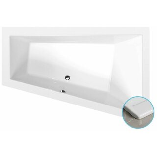 TRIANGL R SLIM asymmetrische Badewanne 180x120x50cm, weiss