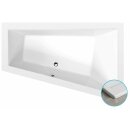 TRIANGL R SLIM asymmetrische Badewanne 180x120x50cm, weiss