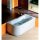 VIVA L asymmetrische Badewanne 175x80x47cm, links, weiss