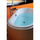 VIVA Ovale Badewanne mit Füssen 175x80x47cm, weiss