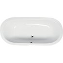 MATRIX W freistehende Badewanne 175x80x46cm, Holzgestell Eiche hell