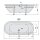 MATRIX C freistehende Badewanne 175x80x46cm, Gestell in Chrom