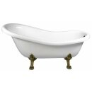 RETRO freistehende Badewanne 175x76x72cm, Füsse Bronze