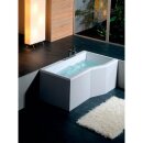 VERSYS R asymmetrische Badewanne 170x84x70x47cm, rechts, weiss