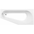 TIGRA asymmetrische Badewanne 170x80x46cm, rechts, weiss