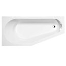 TIGRA asymmetrische Badewanne 170x80x46cm, links, weiss