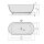 REDUTA Freistehende Badewanne 171x81x46cm, weiss