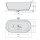 REDUTA Freistehende Badewanne 171x81x46cm, schwarz/weiss