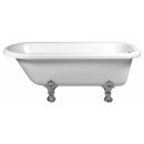 FOXTROT Freistehende Badewanne 170x75x47cm, Füsse Chrom