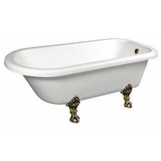 FOXTROT freistehende Badewanne 170x75x47cm, Füsse Bronze