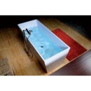 HERHIS freistehende Badewanne 170x72x63cm, weiss