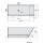 HERHIS freistehende Badewanne 170x72x63cm, weiss