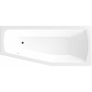 Raumspar Badewanne 170x70x39cm , MINOU, rechts, weiss