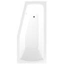 Raumspar Badewanne 170x70x39cm , MINOU, rechts, weiss