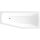 Raumspar Badewanne 170x70x39cm , MINOU, rechts, weiss