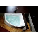 TANDEM asymmetrische Badewanne 170x130x50cm, links, weiss