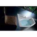 Raumspar Badewanne EVIA 170x100x47cm, rechts, weiss