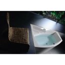 Raumspar Badewanne EVIA 170x100x47cm, links, weiss