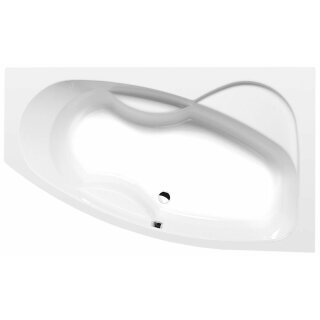 Raumspar Badewanne MAMBA 170x100x44cm, rechts, weiss