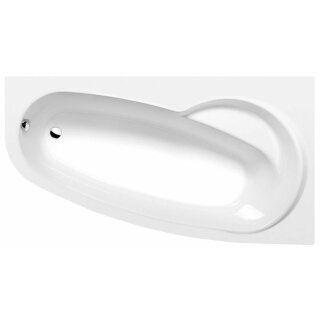 NAOS R asymmetrische Badewanne 170x100x43cm rechts, weiss