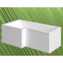 SYNA Badewanne mit Duschzone 167,5x85/70x40 cm, links, weiss