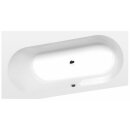 Raumspar Badewanne ASTRA WL165x90x48cm, links, weiss