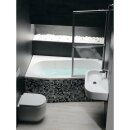 Raumspar Badewanne ASTRA WL165x90x48cm, links, weiss