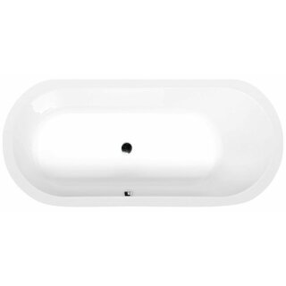 ASTRA O Ovale Badewanne mit Füssen 165x75x48cm, weiss
