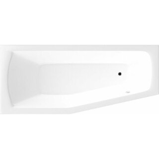 Raumspar Badewanne 160x70x39cm MINOU, links, weiss
