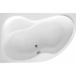 Raumspar Badewanne 160x105x45cm, CIDLINA, links,weiss