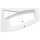 Raumspar Badewanne EVIA 160x100x47cm, links, weiss