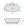 NIGRA Freistehende Gussmarmor-Badewanne 158x80x45cm, weiss