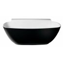 NIGRA Freistehende Gussmarmor-Badewanne 158x80x45cm,...