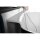 NIGRA Freistehende Gussmarmor-Badewanne 158x80x45cm, schwarz/weiss