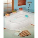 Raumspar Badewanne NAOS 158x100x43cm, links, weiss