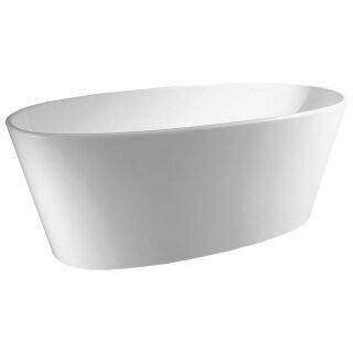 TEss Freistehende Badewanne 157x70x67cm, weiss