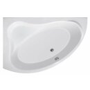 ORAVA Badewanne 150x90x38cm ohne Füsse, links, weiss