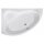 ORAVA Badewanne 150x90x38cm ohne Füsse, links, weiss