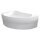 ORAVA Badewanne 150x90x38cm ohne Füsse, links, weiss