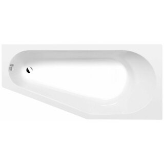 Raumspar Badewanne TIGRA 150x75x46cm, Rechts, weiss