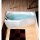Raumspar Badewanne TIGRA 150x75x46cm, Rechts, weiss