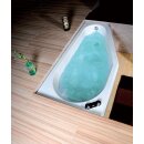 Raumspar Badewanne TIGRA 150x75x46cm links, weiss