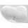 Raumspar Badewanne 150x105x45cm, CIDLINA, rechts, weiss