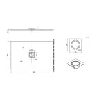 FLEXIA Duschwanne 120x80x3,5cm