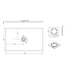 FLEXIA Duschwanne 150x90x3,5cm