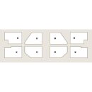 FLEXIA Gussmarmor-Duschwanne 90x90x3cm